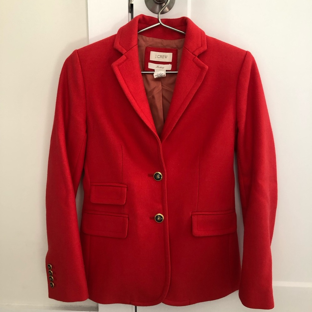 J. Crew Red Blazer (WORN 1x!)